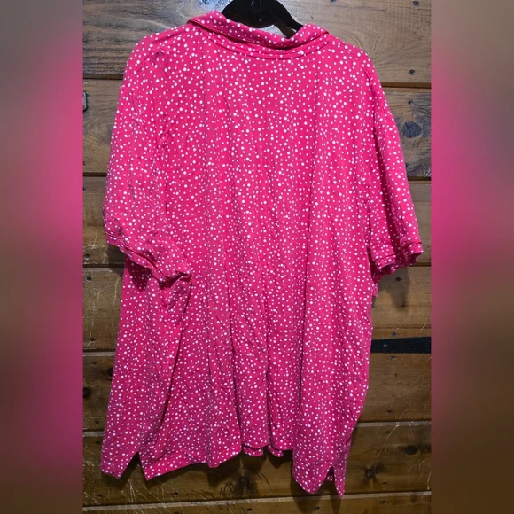 Liz & Me Women's Pink Polka Dot Shirt - Picture 4 of 8